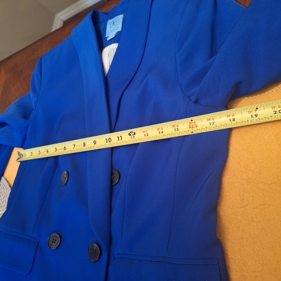 NWOT CeCe royal blue blazer PRISTINE oversized sz 6 - Picture 16 of 16